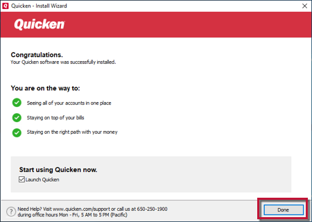 add account to download in quicken for windows 10